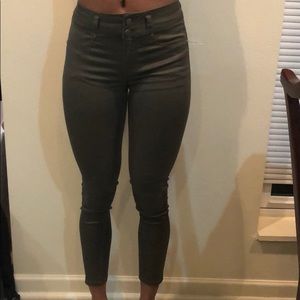 Olive Green Skinny Jeans!